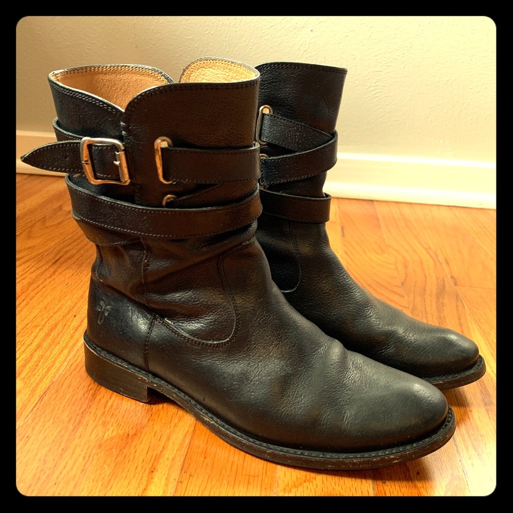 Frye Shirley Strappy Short Boots